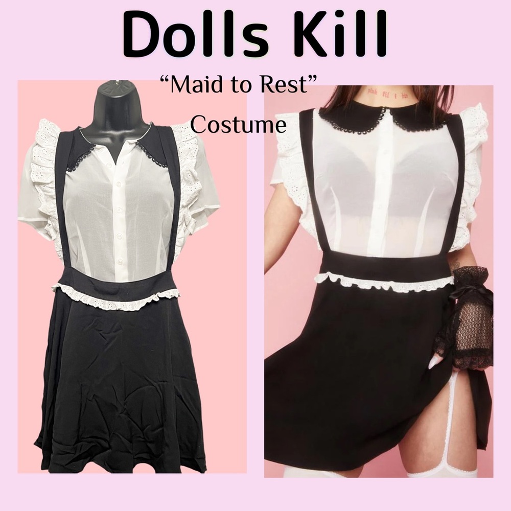 Dolls Kill Maid to Rest Costume Size Medium NWT